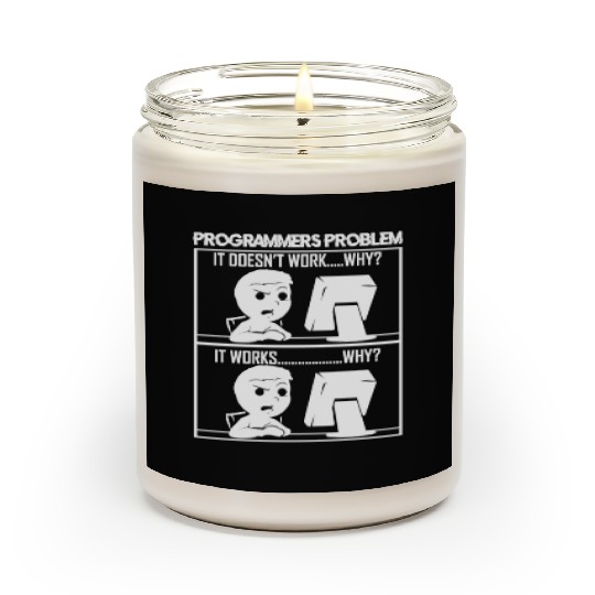 Software Programmers Problems Funny Gift Scented Candles