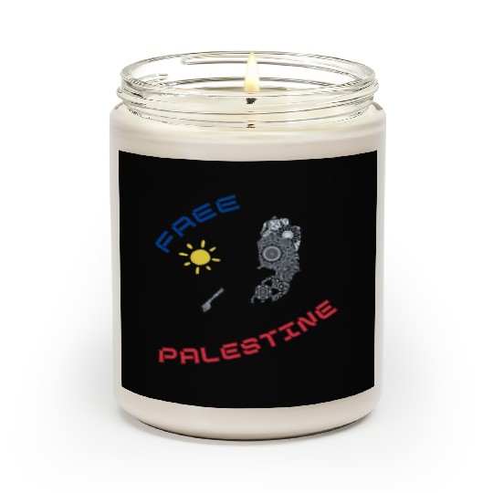 FREE PALESTINE, FREE GAZA PALESTINE. Scented Candles