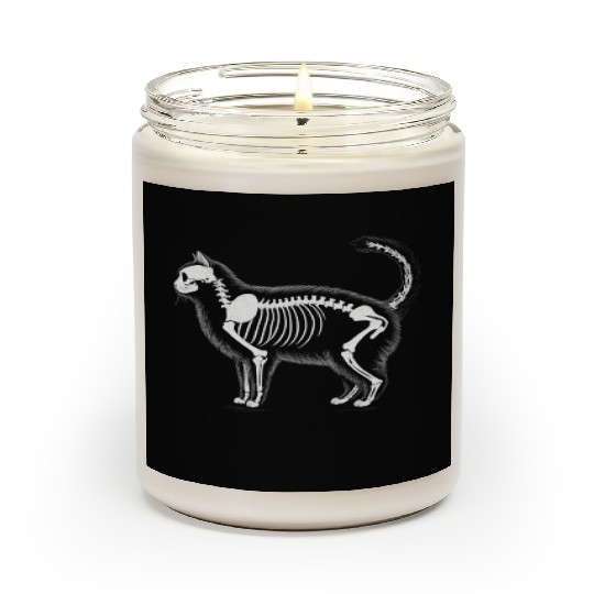 Anatomy of a Cat: Skeleton in Monochrome Scented Candles