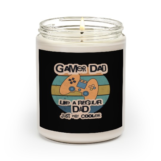 Cool Retro Gamer Dad Scented Candles