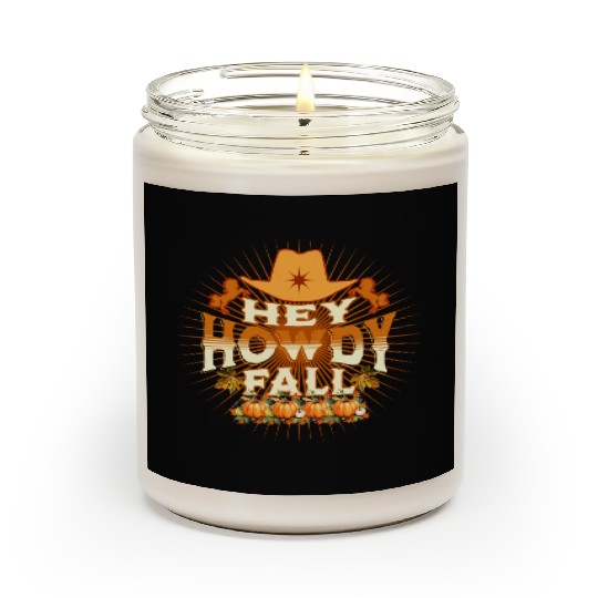 Howdy Fall, Thanksgiving and Horses Scented Candles
