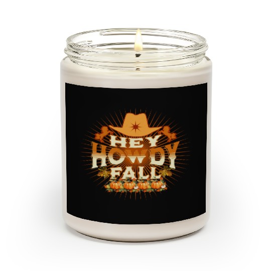 Howdy Fall, Thanksgiving and Horses Scented Candles