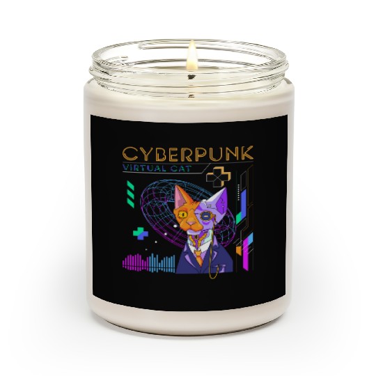 Cyborg Retro Gamer Scifi Scented Candles