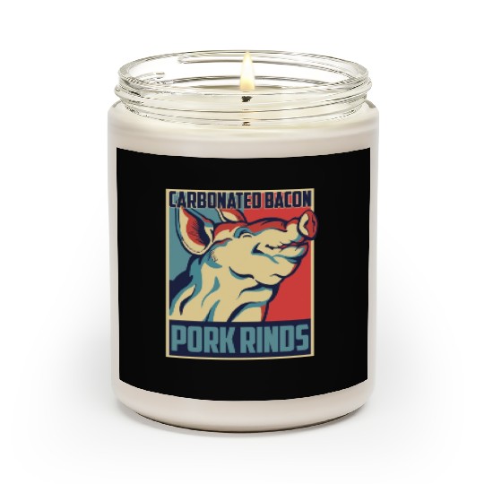 Carbonated Bacon Funny Pork Rinds Graphic Scented Candles