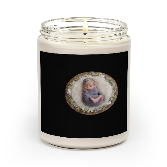 Lavender newborn girl pictures Scented Candles