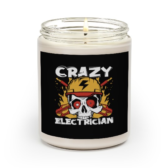 Crazy Electrician Powerline Technician Wiremen Scented Candles