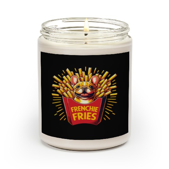 Frenchie Fries - Cute French Bulldog Fries Scented Candles