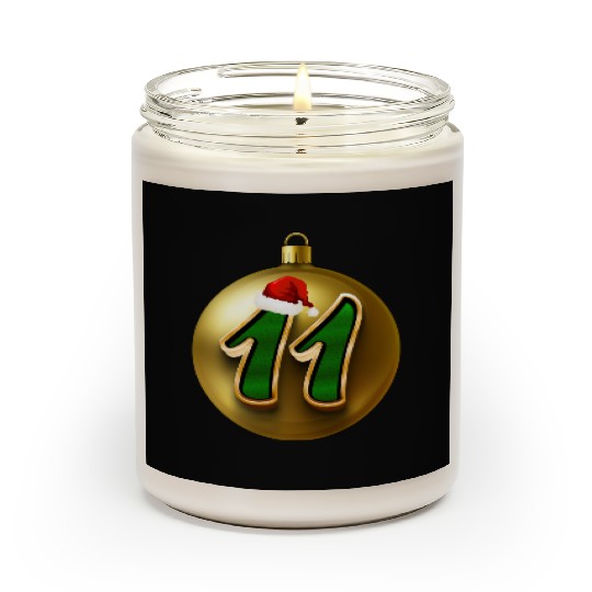 Age 11 Years Today - Merry Christmas Number Eleven Scented Candles