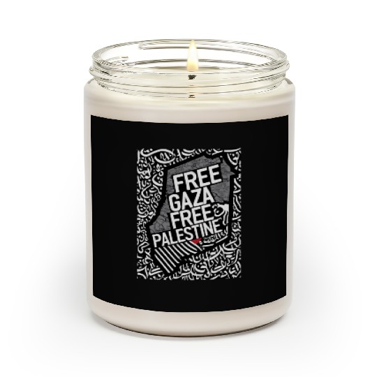 free palestine support palestine Scented Candles