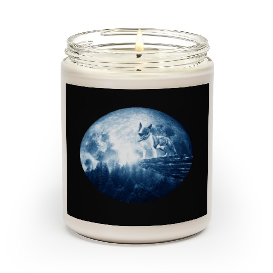 Bull Terrier Miniature Dog Moon Dog Mom Dad Women Scented Candles