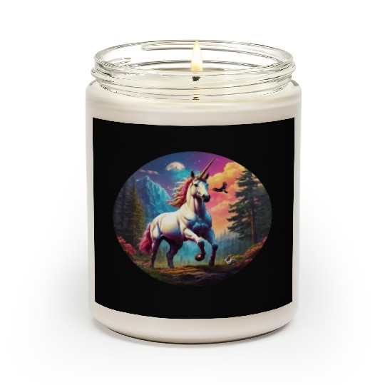 Majestic Rainbow Unicorn Scented Candles