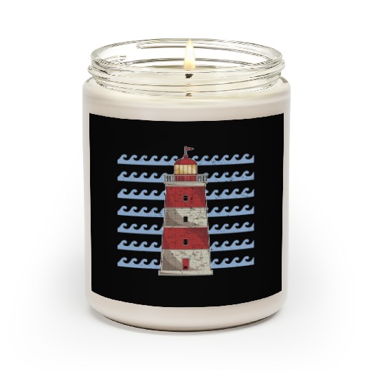 Sea Waves Ocean Gift Lighthouse Scented Candles