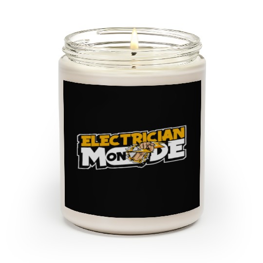 Electrician Mode On Wiremen Powerline Technician Scented Candles