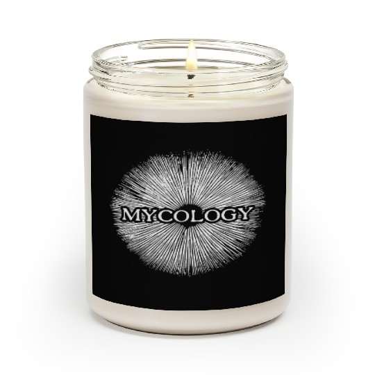 Mycology - The science of fungi (white) Scented Candles