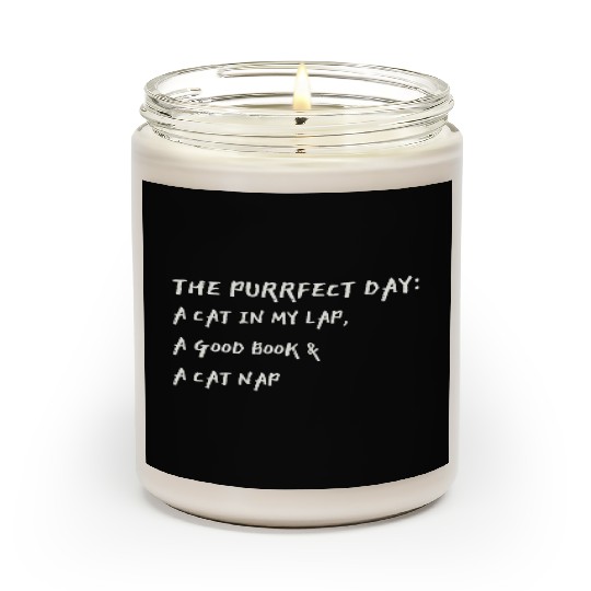 Cat in My Lap Book Catnap The Purrfect Day Scented Candles