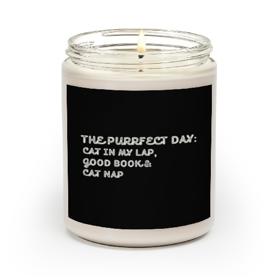 Cat in My Lap Book Catnap The Purrfect Day Scented Candles