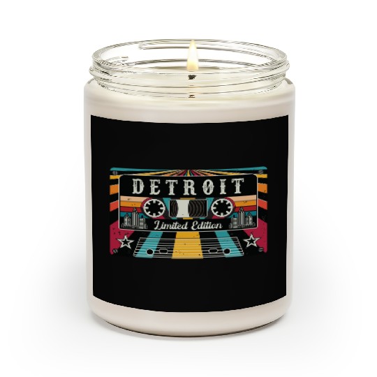 Vintage Detroit City Scented Candles