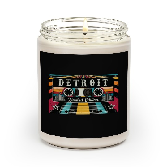 Vintage Detroit City Scented Candles