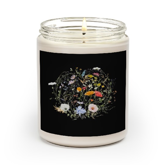 Botanical Floral Wildflower Gardener Gardening Scented Candles