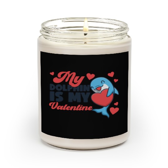 Dolphin Valentines Day My Dolphin Scented Candles