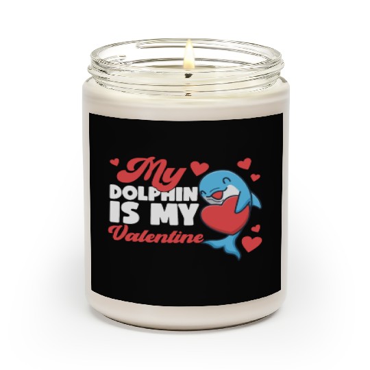 Dolphin Valentines Day My Dolphin Scented Candles