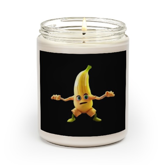 Video game character with a banana Scented Candles