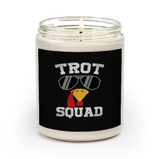 Running Turkey Sunglasses Trot Squad Thanksgiving Scented Candles