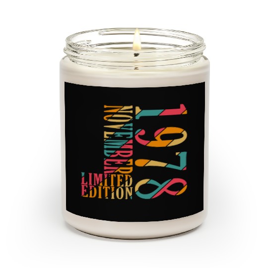 november 1978 Anniversary november 1978 november Scented Candles