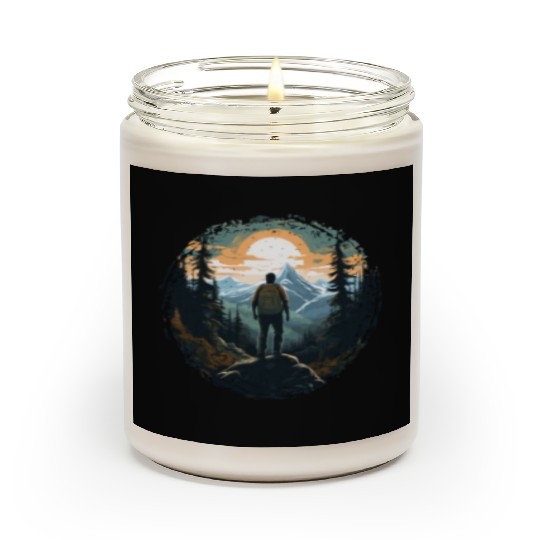 Forest nature trekking adventure Scented Candles