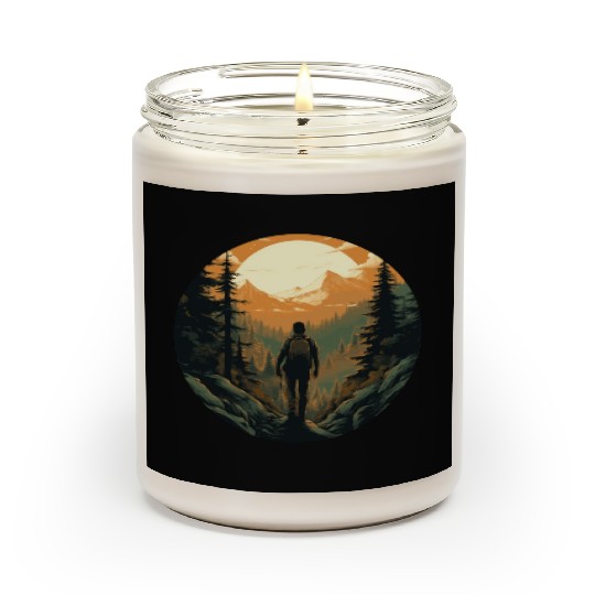Forest nature trekking adventure Scented Candles