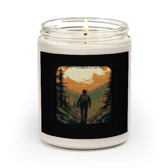 Forest nature trekking adventure Scented Candles