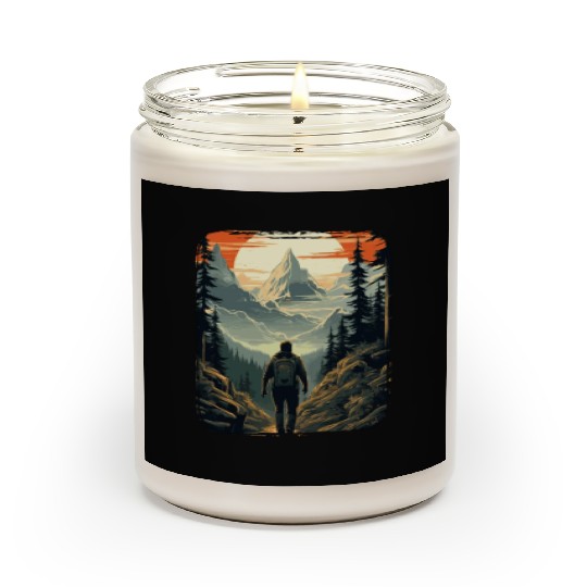 Forest nature trekking adventure Scented Candles