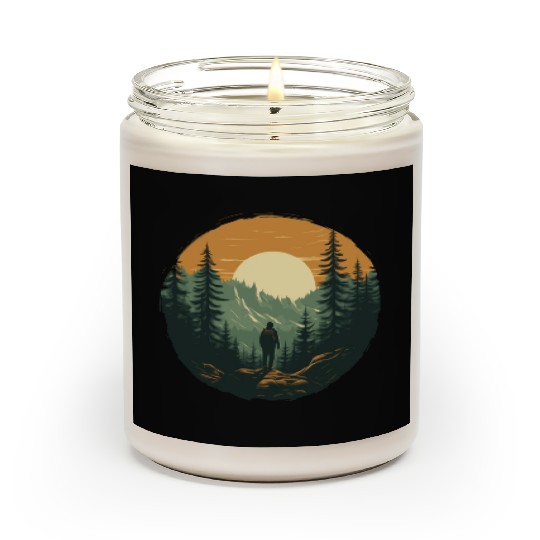 Forest nature trekking adventure Scented Candles