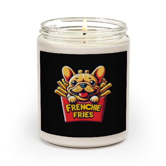 Frenchie Fries - Cute French Bulldog Fries Scented Candles