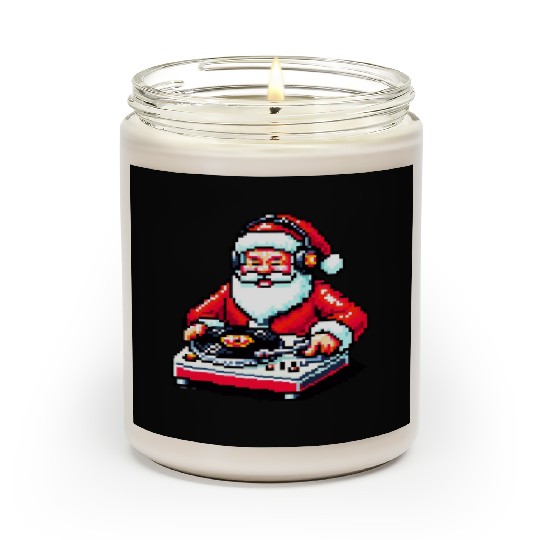 Retro 8-Bit DJ Santa: A Festive Musical Spin Scented Candles