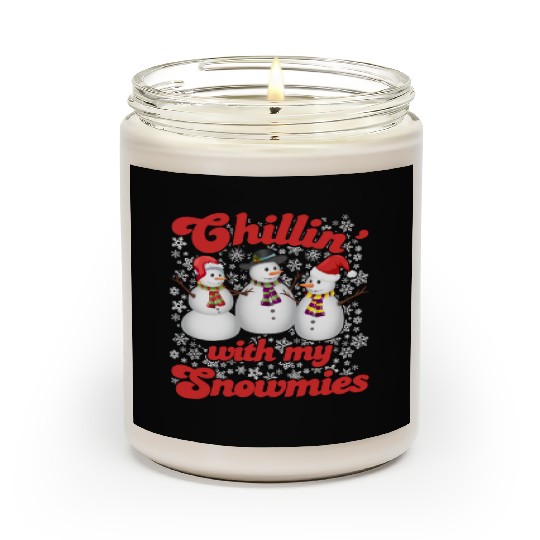 Snowmen Chilling with my Snowmies Winter Scented Candles