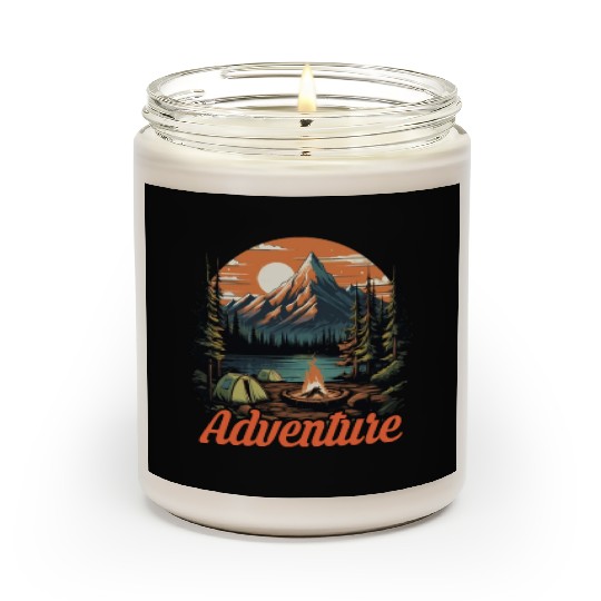 Forest nature trekking adventure Scented Candles