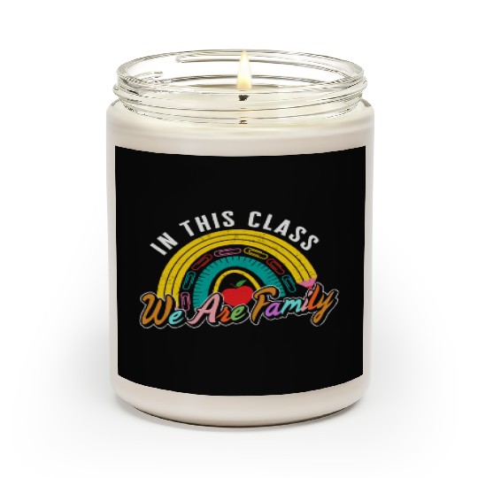 School Scented Candles, In This Class We Are Family Scented Candles,