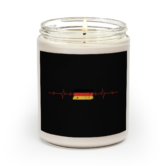 Germany Flag Heartbeat Scented Candles