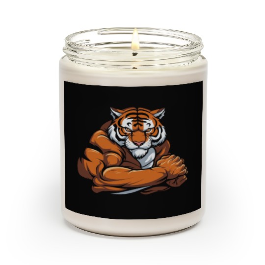 Workout Gym Tiger Scented Candles