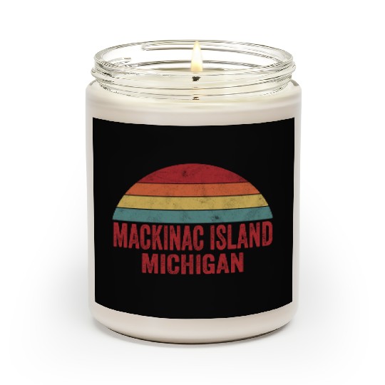 Vintage Mackinac Island Michigan Scented Candles