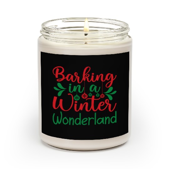 Barking in a winter wonderland, Christmas Gifts Scented Candles