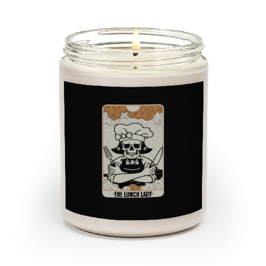 Funny Lunch Lady Tarot Card A Fortune Telling Scented Candles
