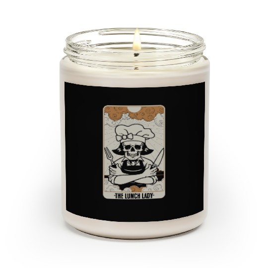 Funny Lunch Lady Tarot Card A Fortune Telling Scented Candles