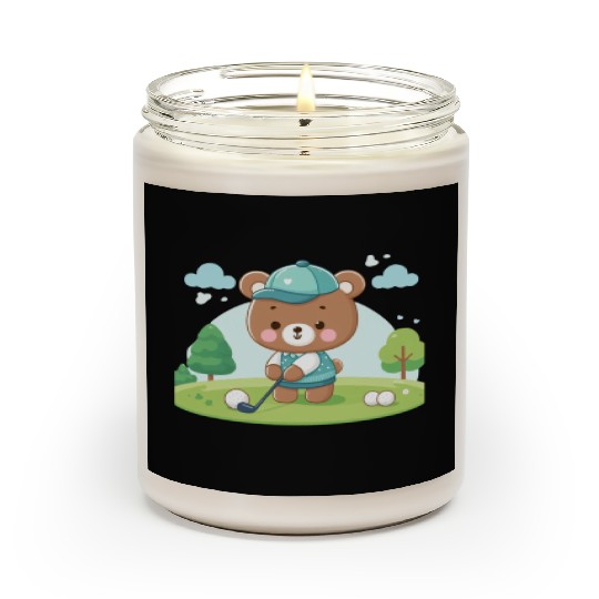 Golfing bears Scented Candles