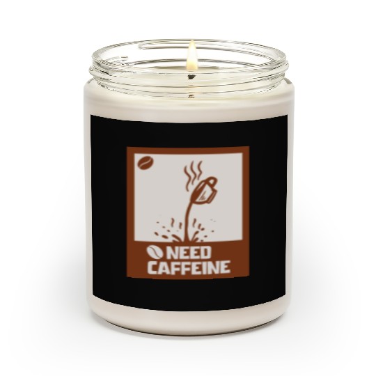 Caffeine Needed Coffee Lover Scented Candles