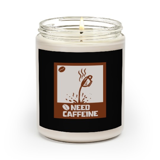 Caffeine Needed Coffee Lover Scented Candles