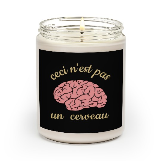 Ceci Nest Pas Un Cerveau Art Teacher Brain Scented Candles
