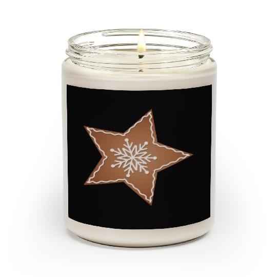 beautiful gingerbread star for Christmas Scented Candles