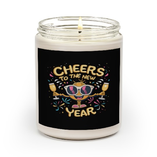 NYE Festive Cheers To The New Year Traditional Scented Candles